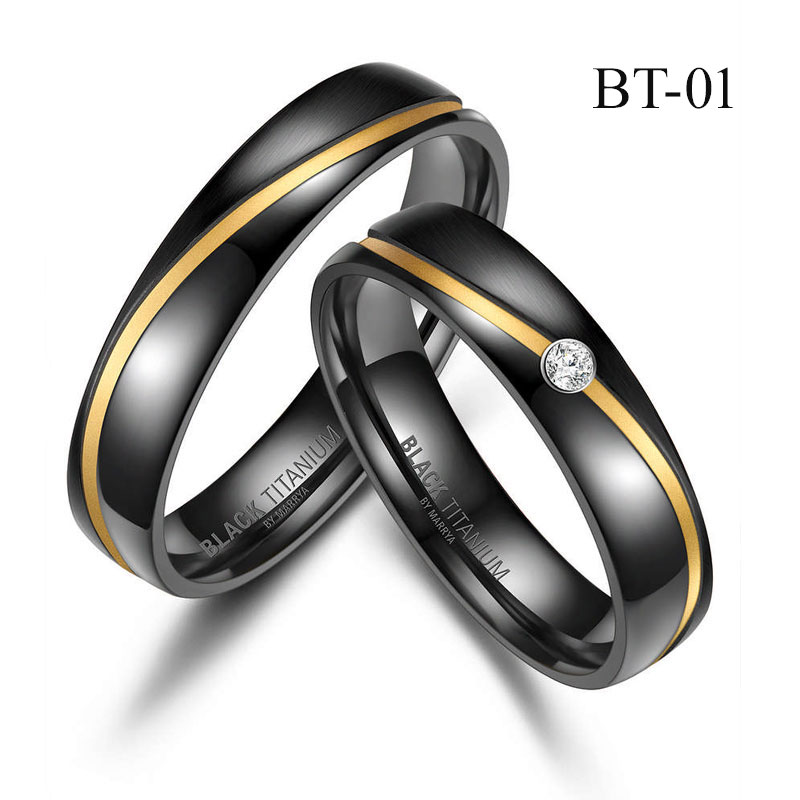 Snubní prsteny Black Titanium