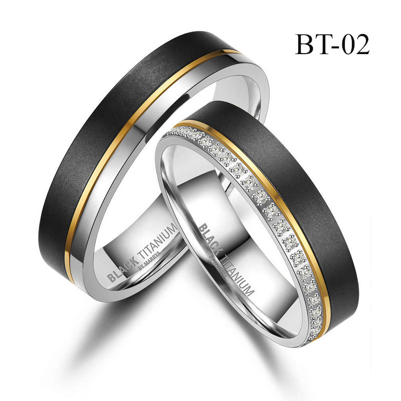 Snubní prsteny Black Titanium