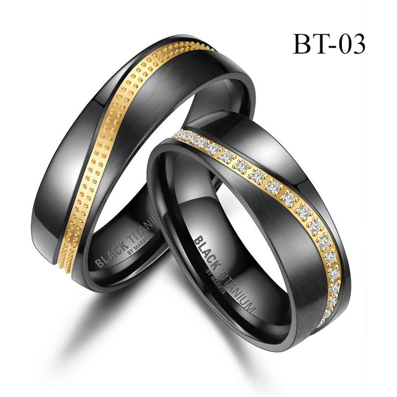 Snubní prsteny Black Titanium
